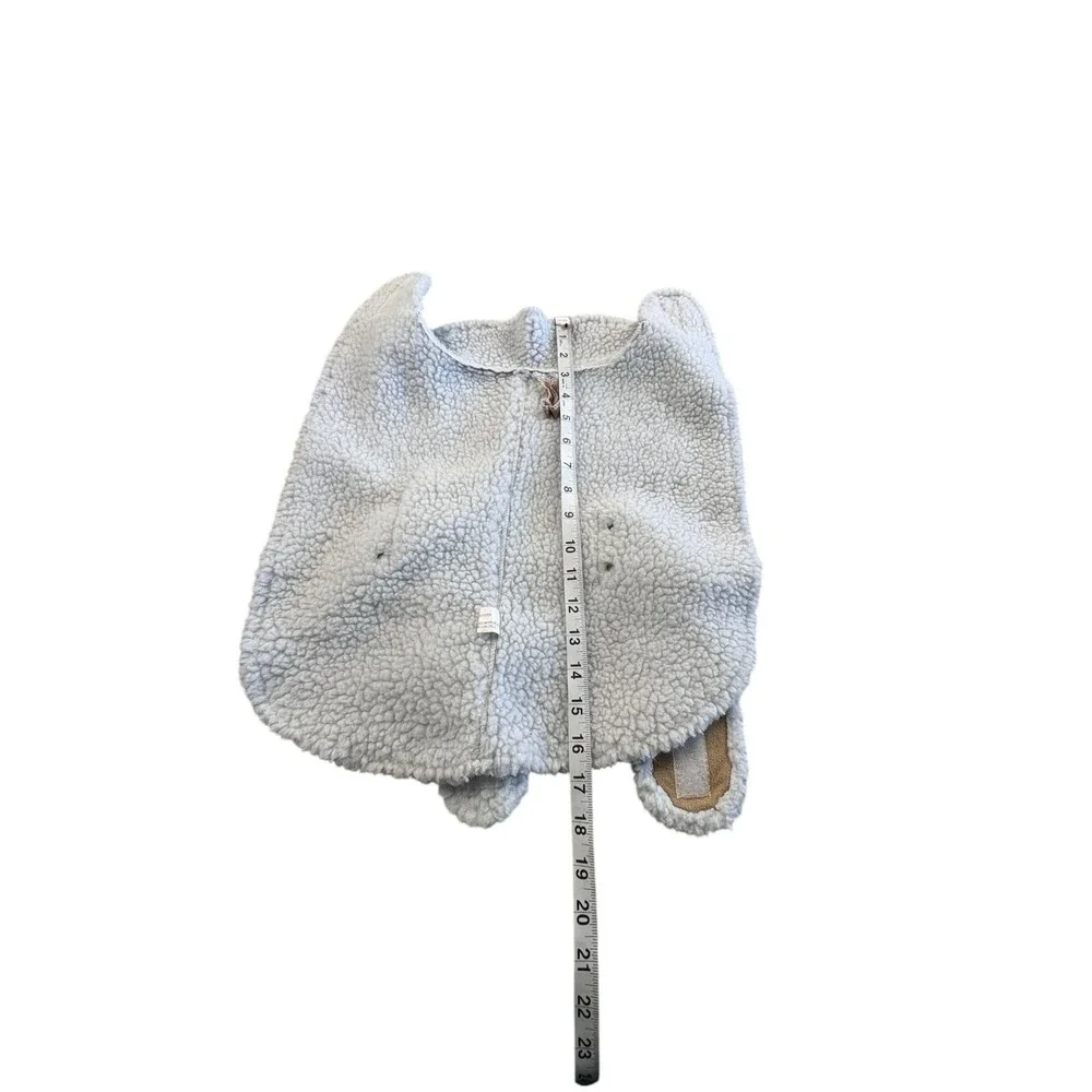 Dog Sherpa Poncho‎ Cape Bundle 2pc Reversible Cozy Pet Jacket